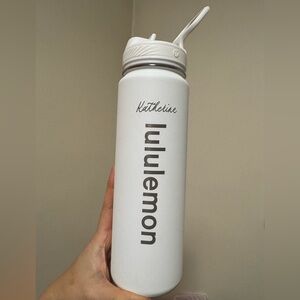 Lululemon Back to Life Sport engraved “Katherine” Bottle 24oz Straw (used once)